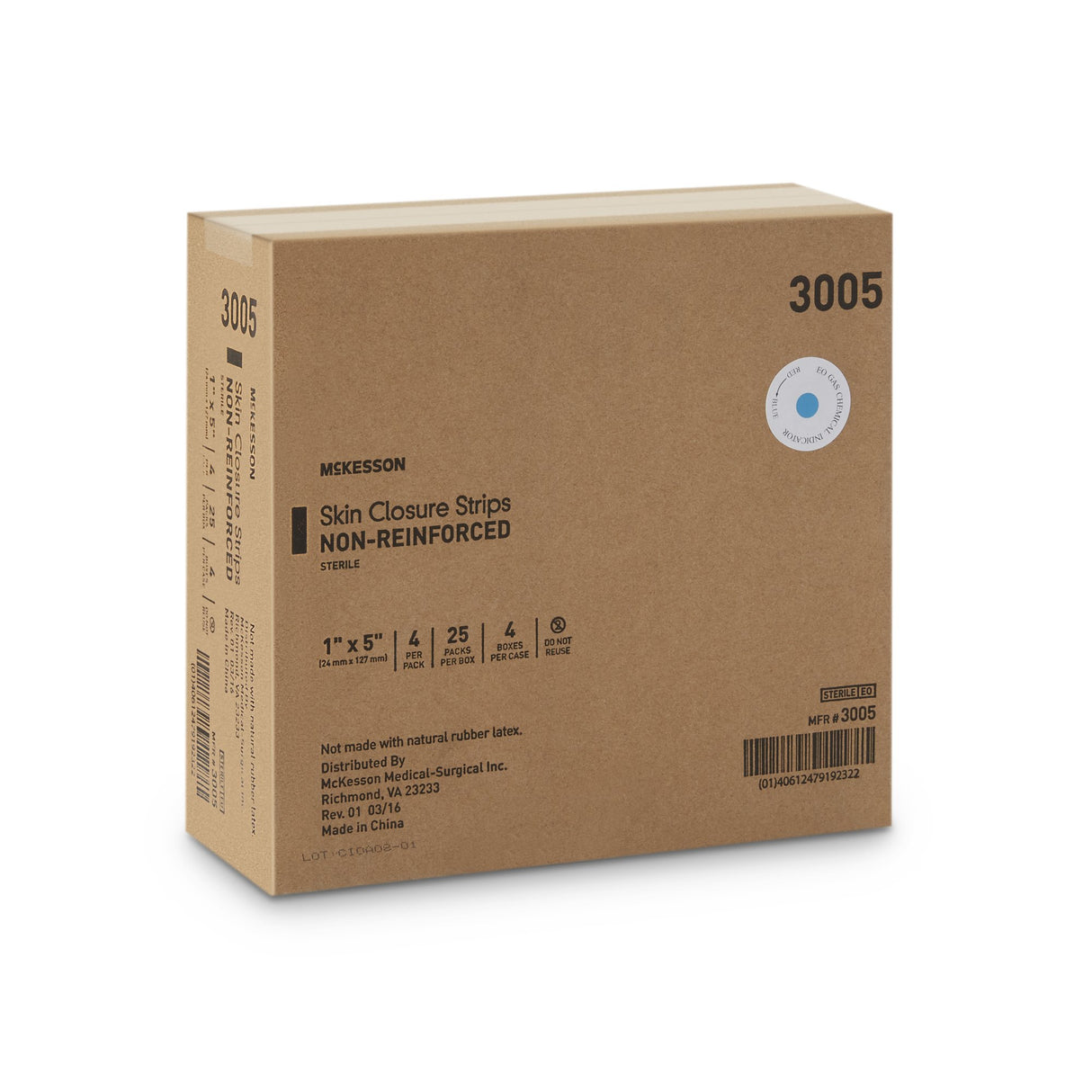 Skin Closure Strip McKesson 1 X 5 Inch Nonwoven Material Flexible Strip Tan - BeHope