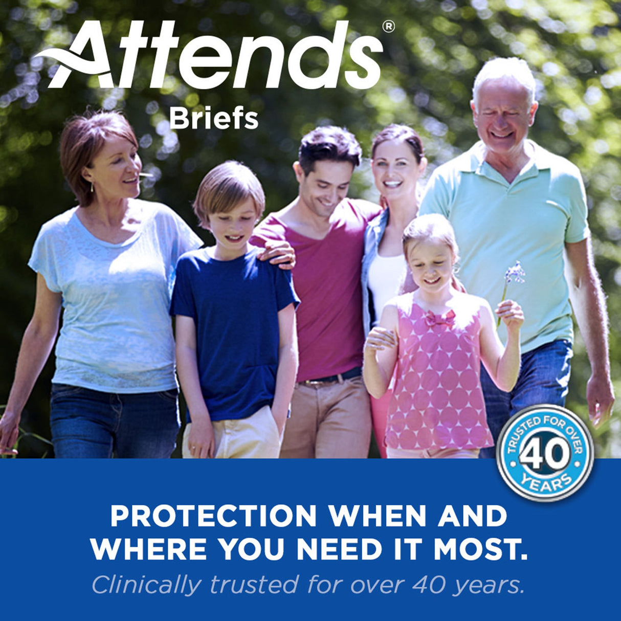 Unisex Youth Incontinence Brief Attends Small Disposable Heavy Absorbency - BeHope