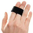 Finger Wrap Splint 3pp® Buddy Loops® Adult One Size Fits Most Hook and Loop Strap Closure Finger Black - BeHope
