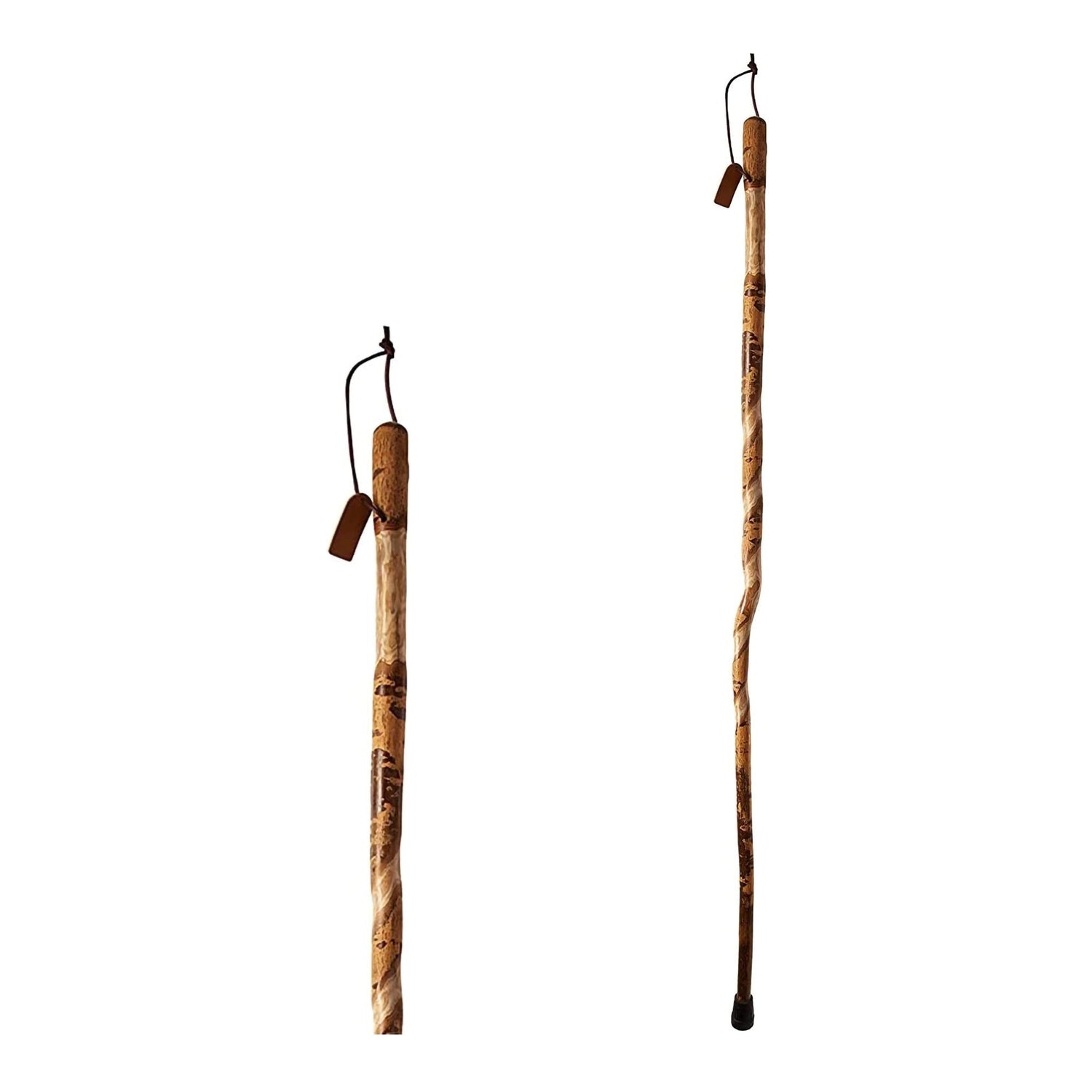 Walking Stick Brazos Twisted Wood 55 Inch Height American Hardwood - BeHope