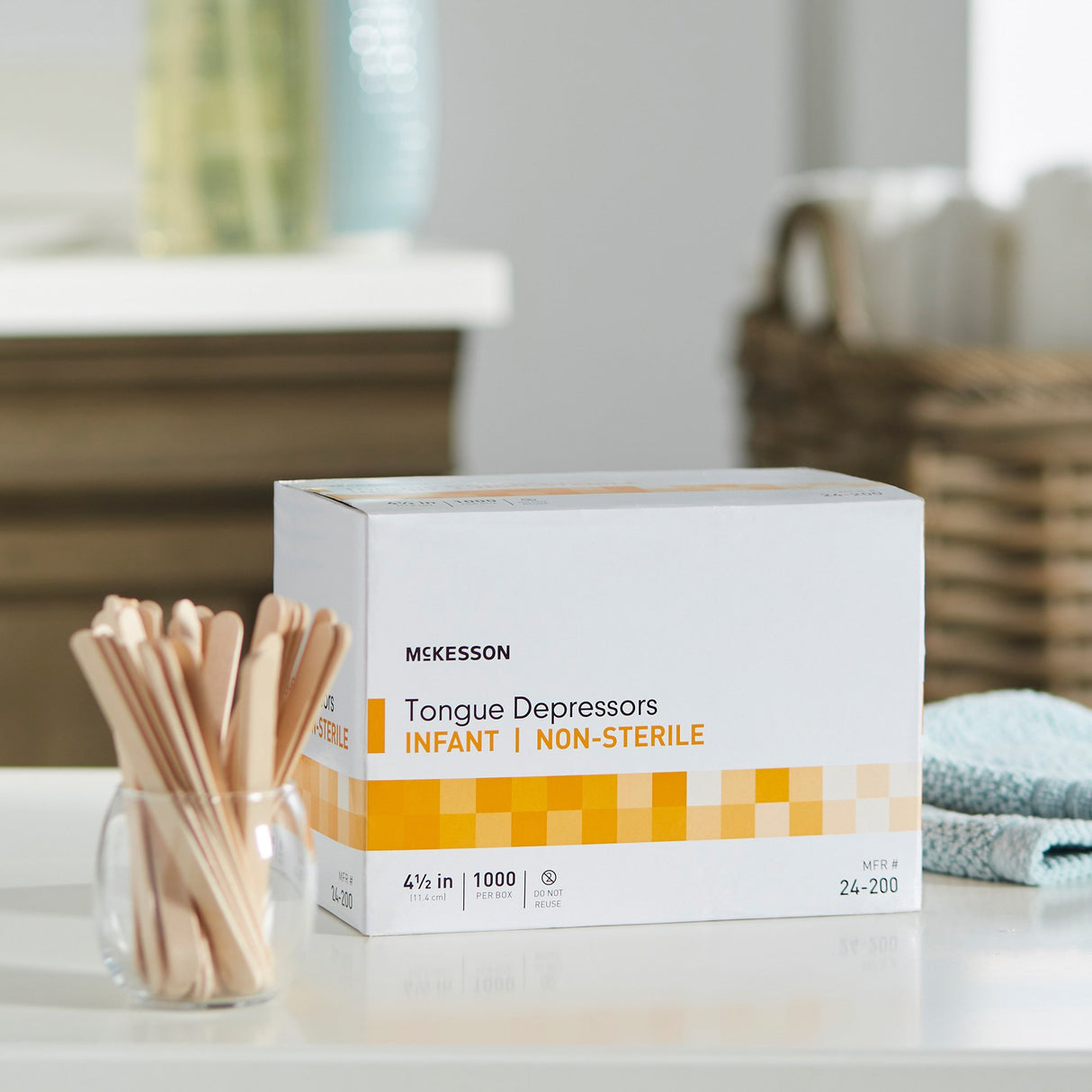 Tongue Depressor McKesson 4-1/2 Inch Length Wood - BeHope