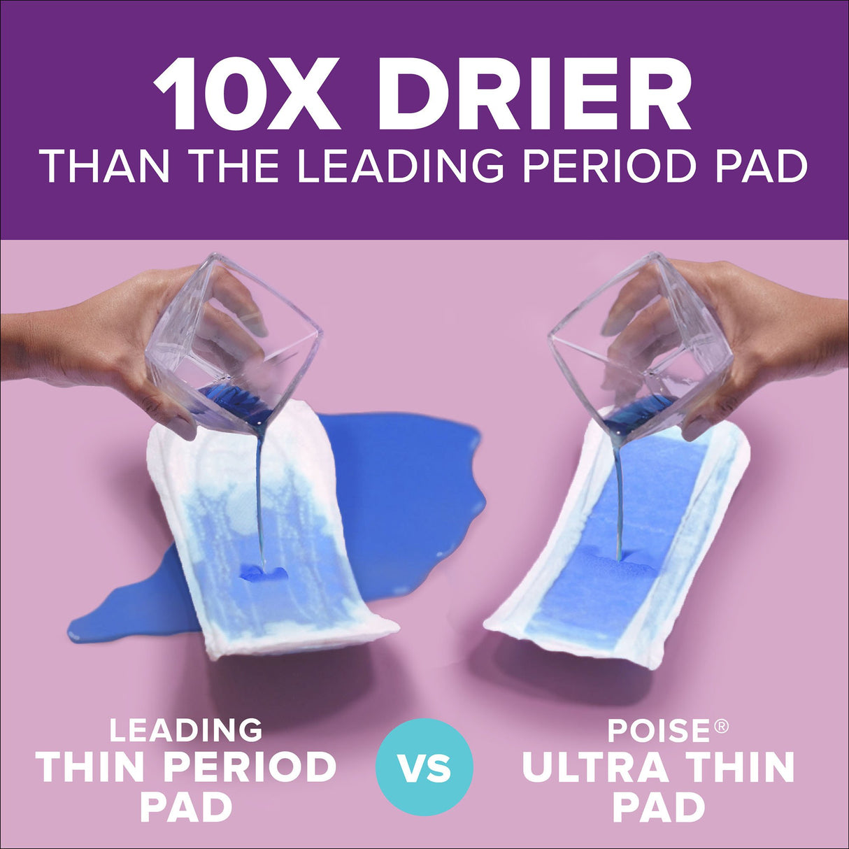 Bladder Control Pad Poise® Fresh Protection™ Ultra Thin 9.4 Inch Length Moderate Absorbency Sodium Polyacrylate Core One Size Fits Most - BeHope