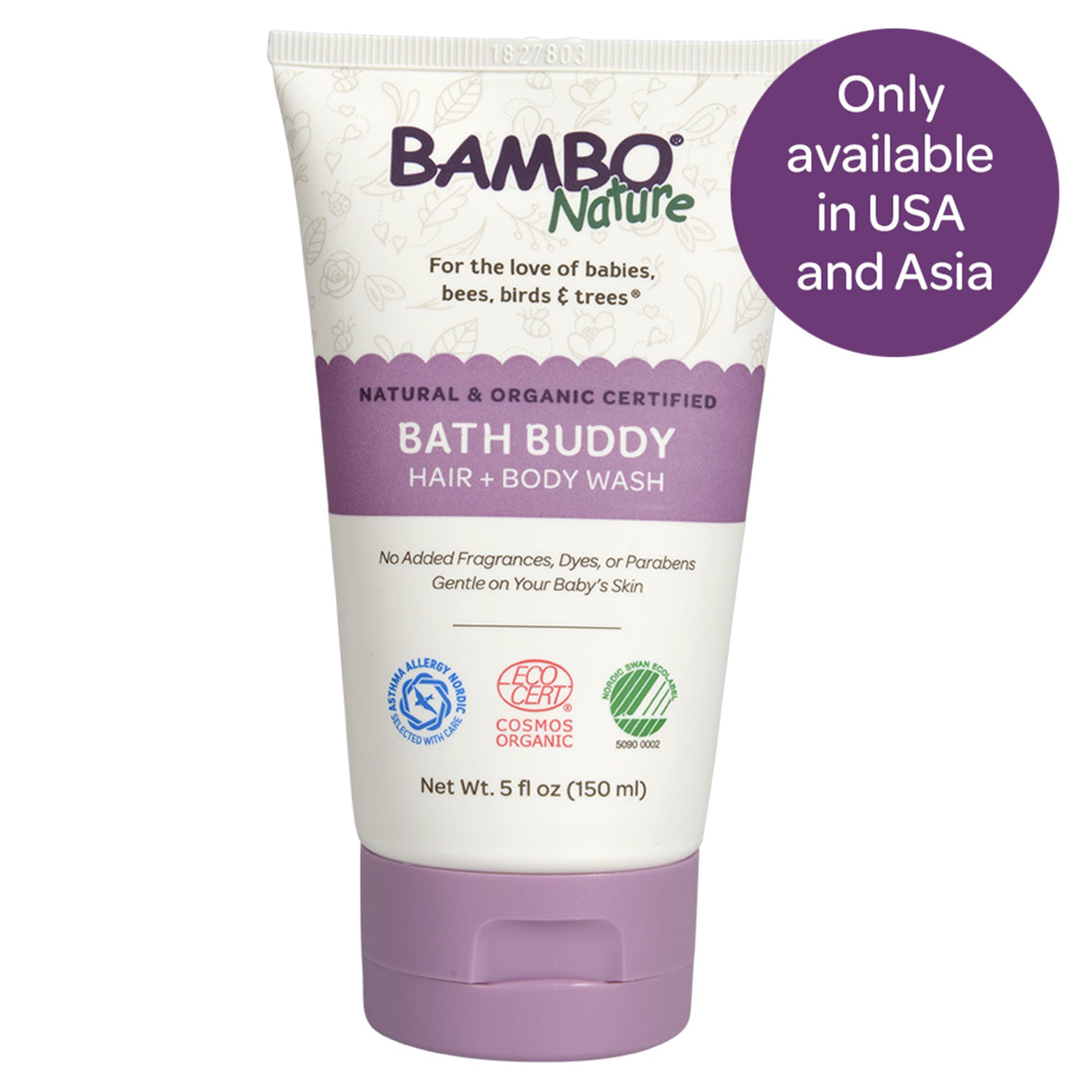 Shampoo and Body Wash Bambo® Nature Bath Buddy 5 oz. Tube Unscented - BeHope