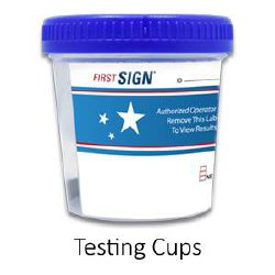 Drugs of Abuse Test Kit First Sign® AMP, BAR, BUP, BZO, COC, mAMP/MET, MDMA, MTD, OPI, OXY, PCP, THC 25 Tests CLIA Waived - BeHope