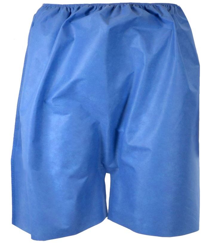 Exam Shorts X-Large Blue SMS Adult Disposable - BeHope