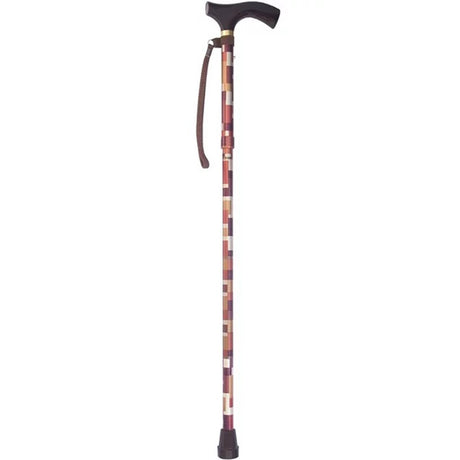 Folding Cane Switch Sticks® Aluminum 32 to 37 Inch Height Maple - BeHope