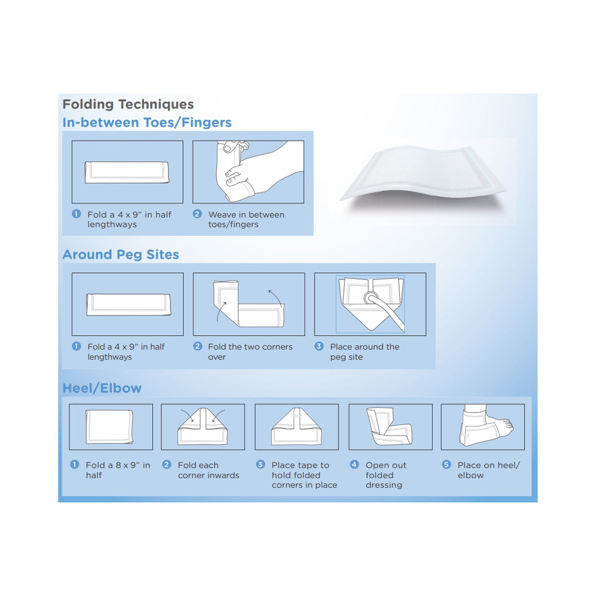 Super Absorbent Dressing KerraMax Care® 5 X 6 Inch Rectangle - BeHope