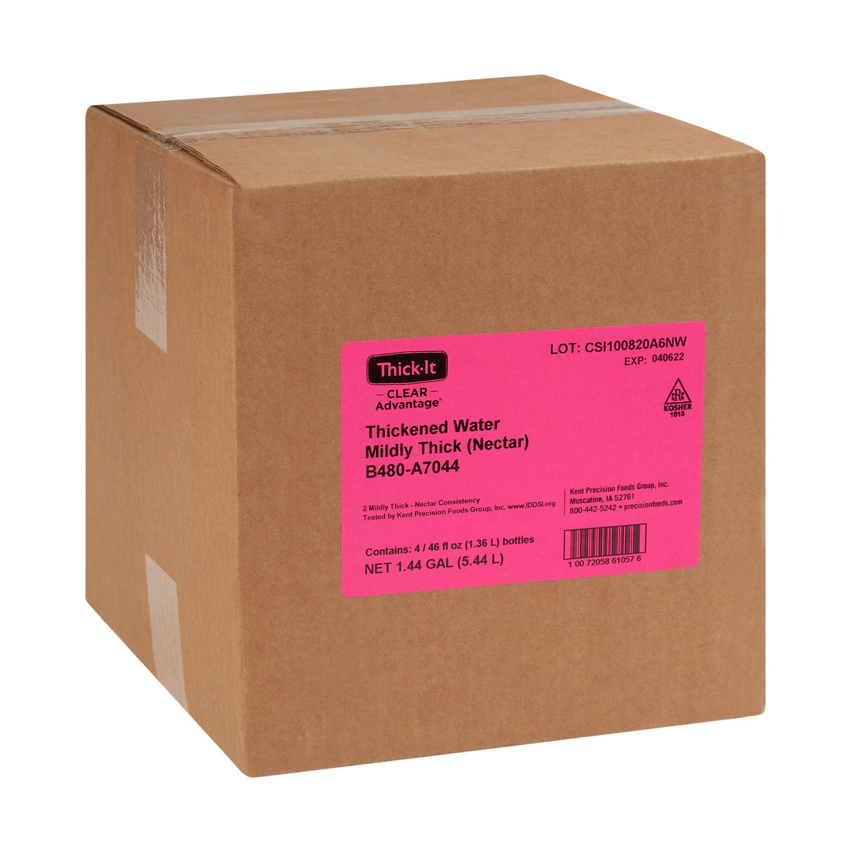 Thickened Water Thick-It® Clear Advantage® 46 oz. Bottle Unflavored Liquid IDDSI Level 2 Mildly Thick - BeHope