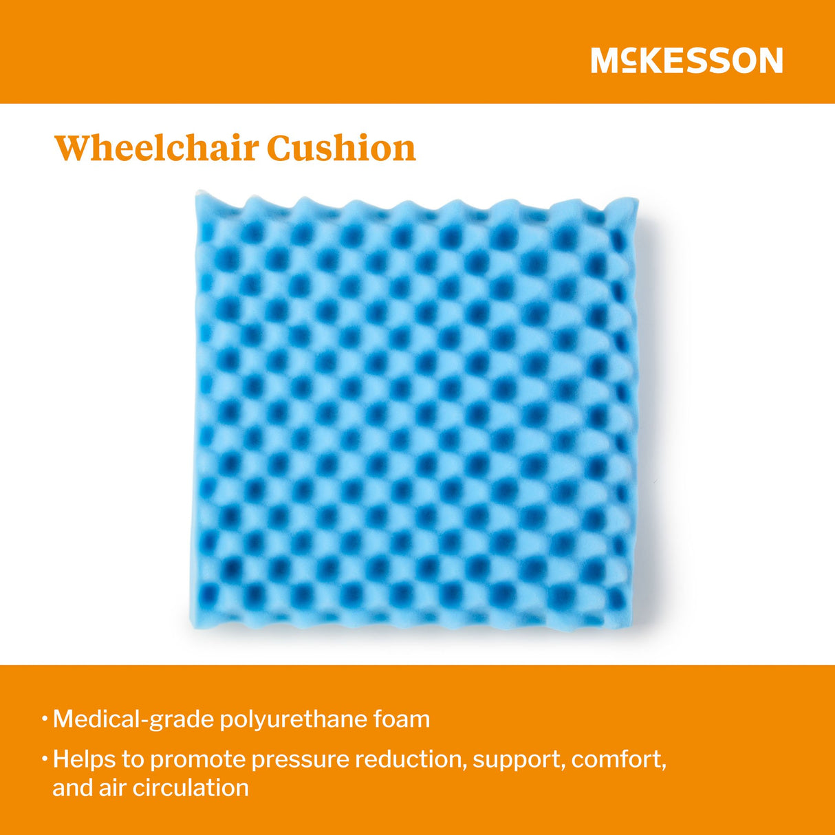 Seat Cushion McKesson 18 W X 16 L X 3 D Inch Convoluted Foam - BeHope