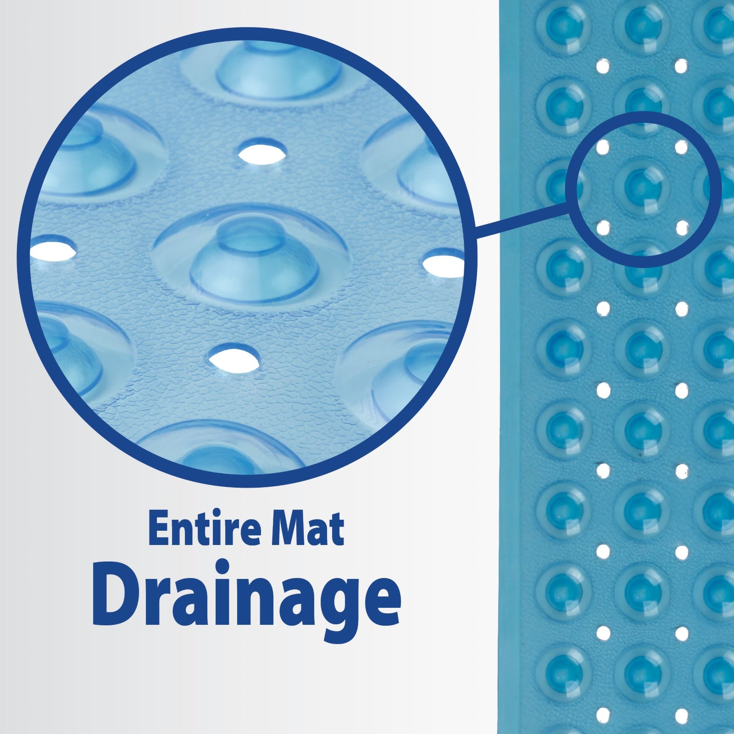 Non-Slip Bath Mat Theracare™ Vinyl 15 X 27 Inch - BeHope