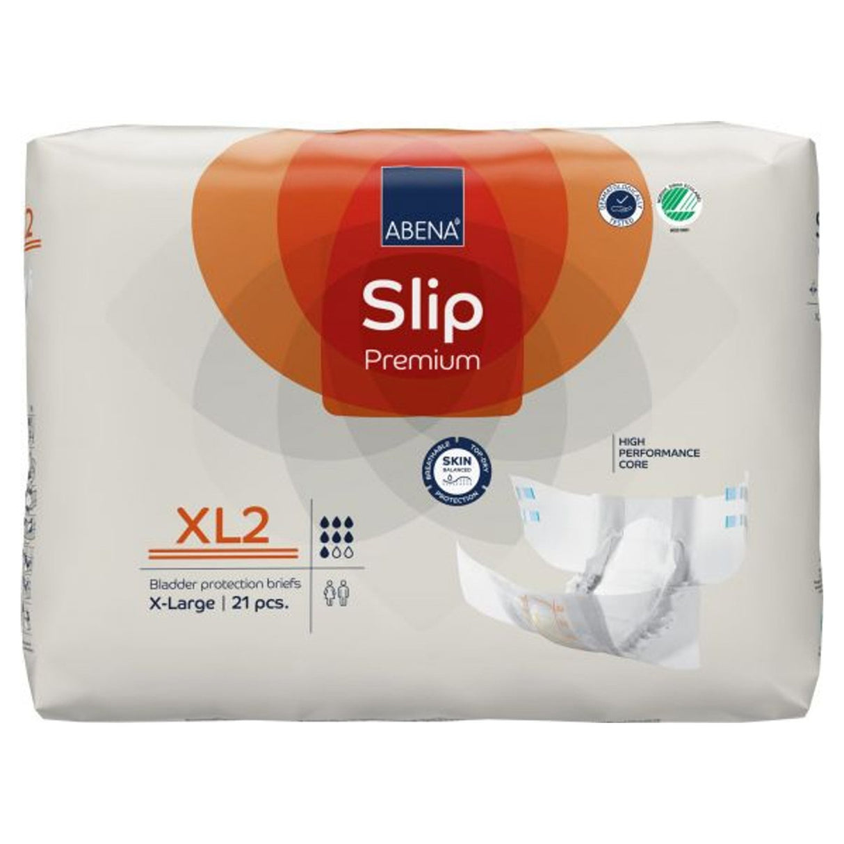 Unisex Adult Incontinence Brief Abena® Slip Premium XL2 X-Large Disposable Heavy Absorbency - BeHope