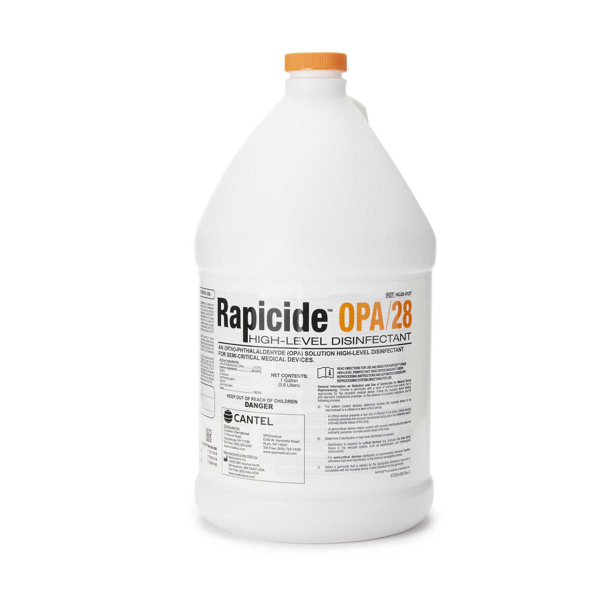 OPA High-Level Disinfectant Rapicide™ OPA/28 RTU Liquid 1 gal. Jug Reusable - BeHope