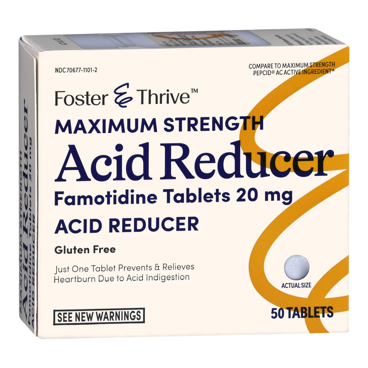 Antacid Foster & Thrive™ 20 mg Strength Tablet 50 per Bottle - BeHope