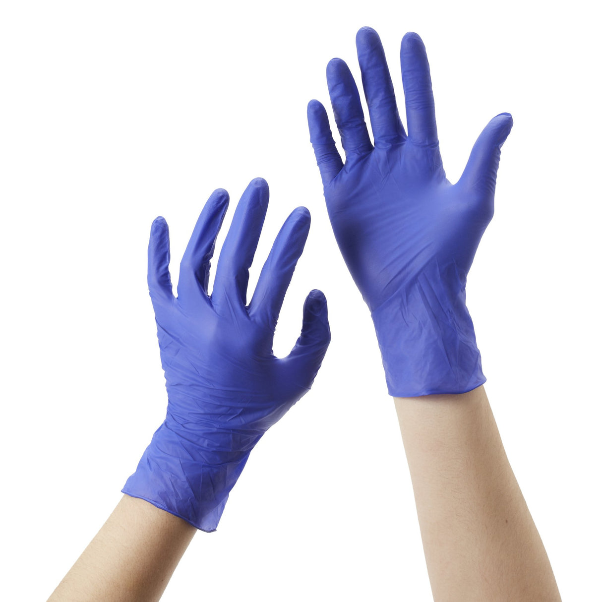 Exam Glove McKesson Confiderm® 3.0 X-Large NonSterile Nitrile Standard Cuff Length Textured Fingertips Blue Chemo Tested / Fentanyl Tested - BeHope