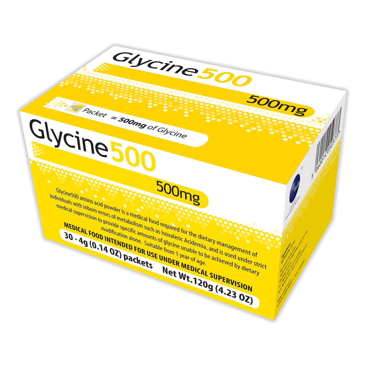 Oral Supplement Glycene500 Unflavored Powder 4 Gram Individual Packet - BeHope