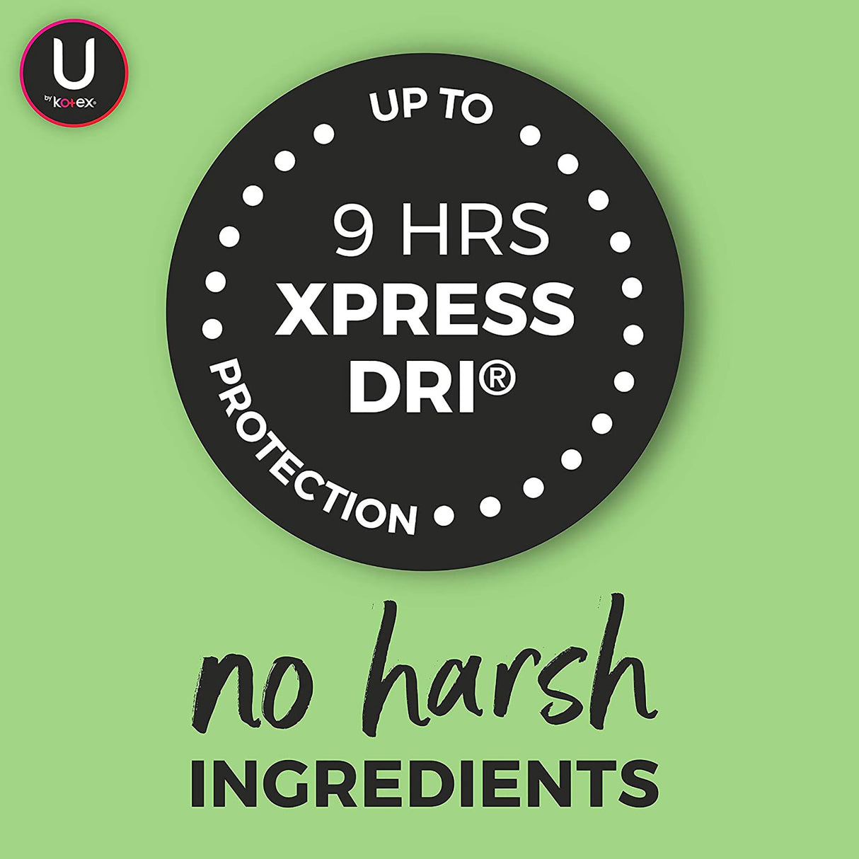 Feminine Pad U by Kotex® Security® Maxi Regular Absorbency - BeHope