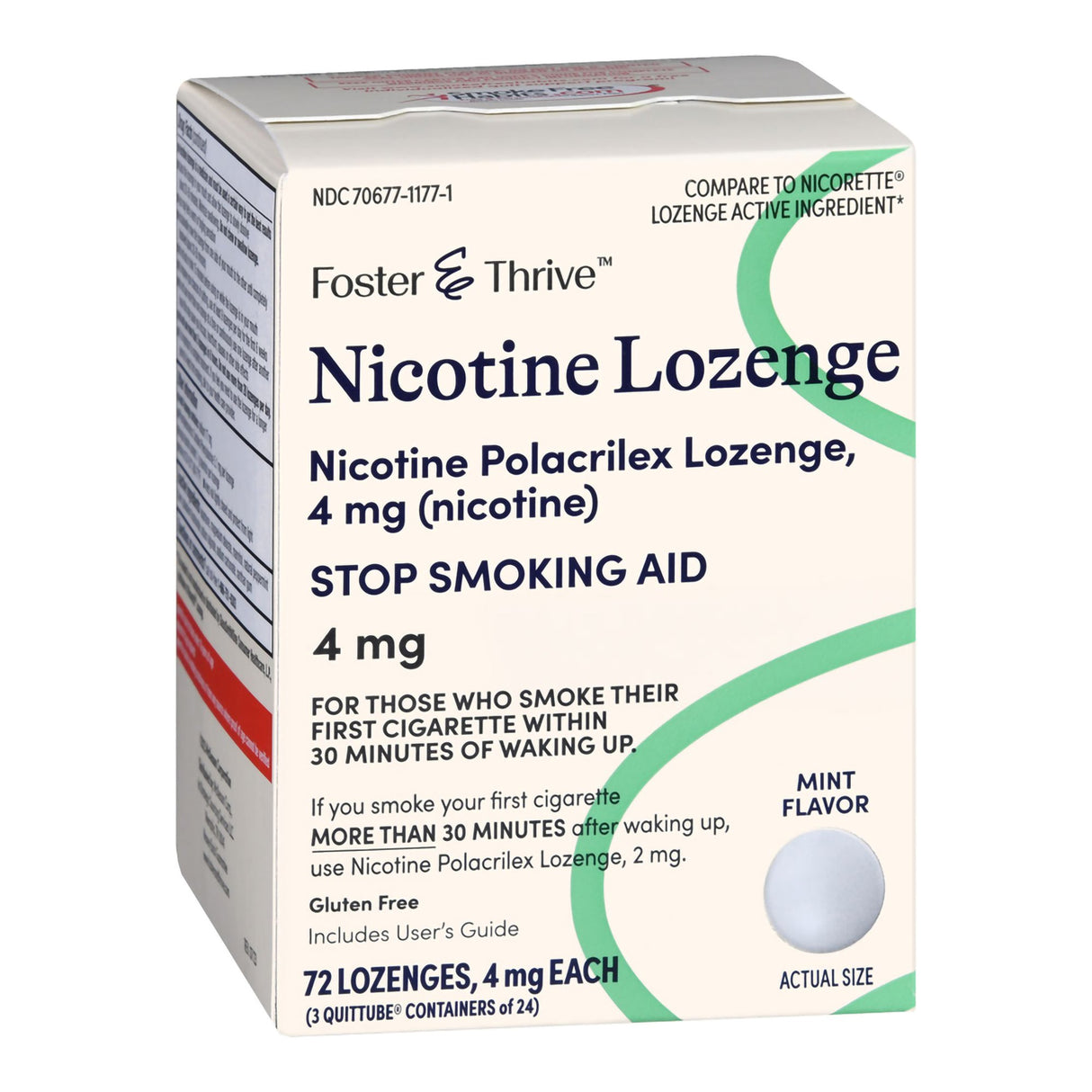 Stop Smoking Aid Foster & Thrive™ 4 mg Strength Lozenge - BeHope