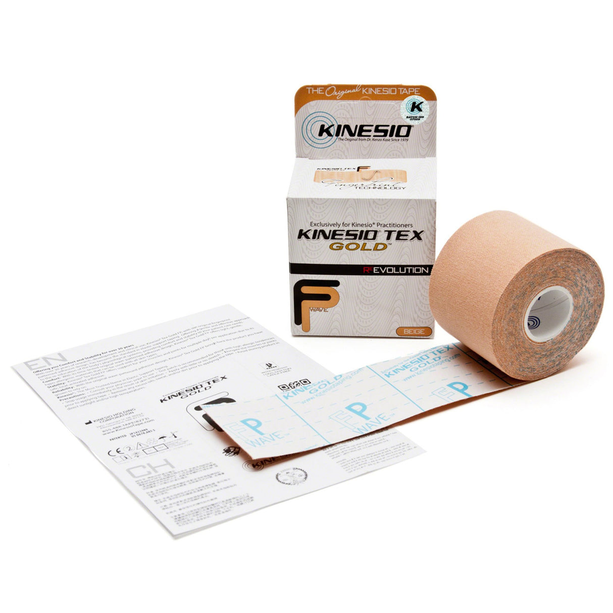 Kinesiology Tape Kinesio® Tex Gold™ FP Beige 2 Inch X 5-1/2 Yard Cotton NonSterile - BeHope
