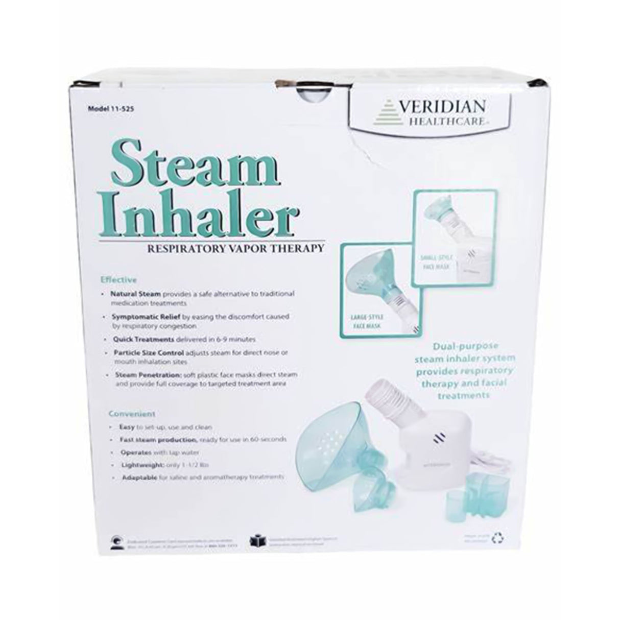 Veridian Healthcare Steam Inhaler Distilled Water Adult / Pediatric - BeHope