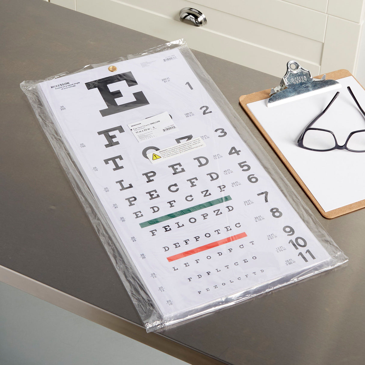 Eye Chart McKesson 20 Foot Distance Acuity Test - BeHope