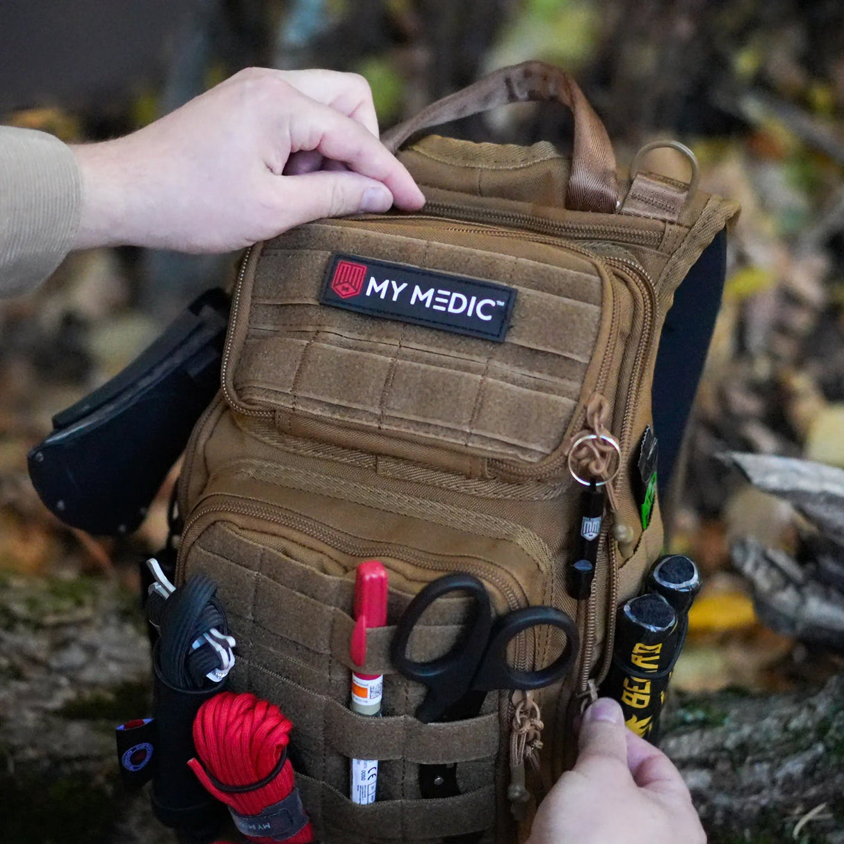 First Aid Kit My Medic RECON Pro Red Nylon Backpack - BeHope