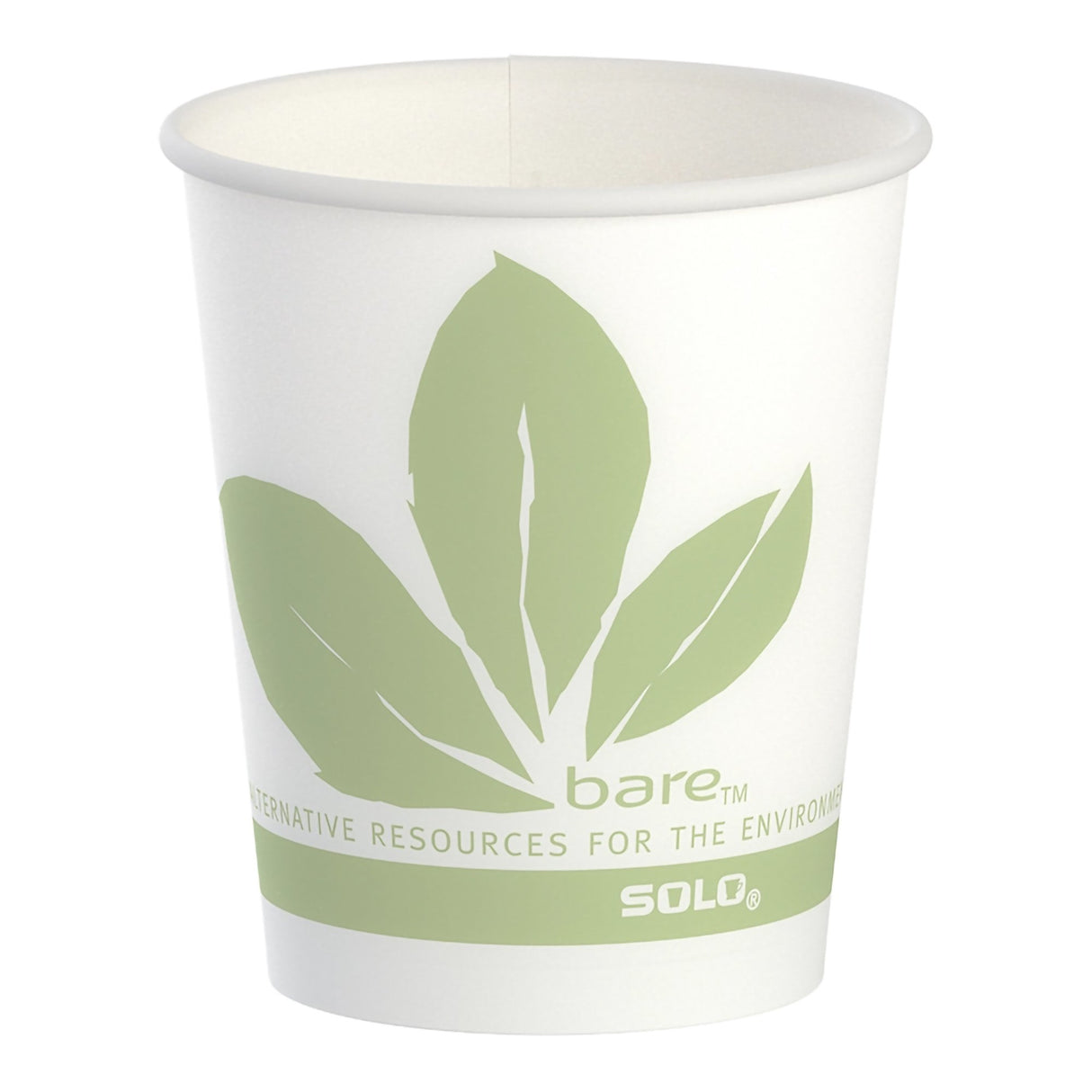 Drinking Cup Bare® Eco-Forward® 5 oz. Leaf Print Wax Coated Paper Disposable - BeHope