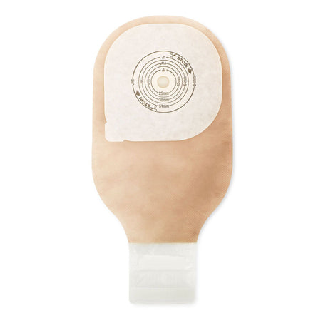 Ostomy Pouch Premier One-Piece System 12 Inch Length Oval, Flat, Trim to Fit 2-1/2 to 3 Inch Stoma Drainable - BeHope
