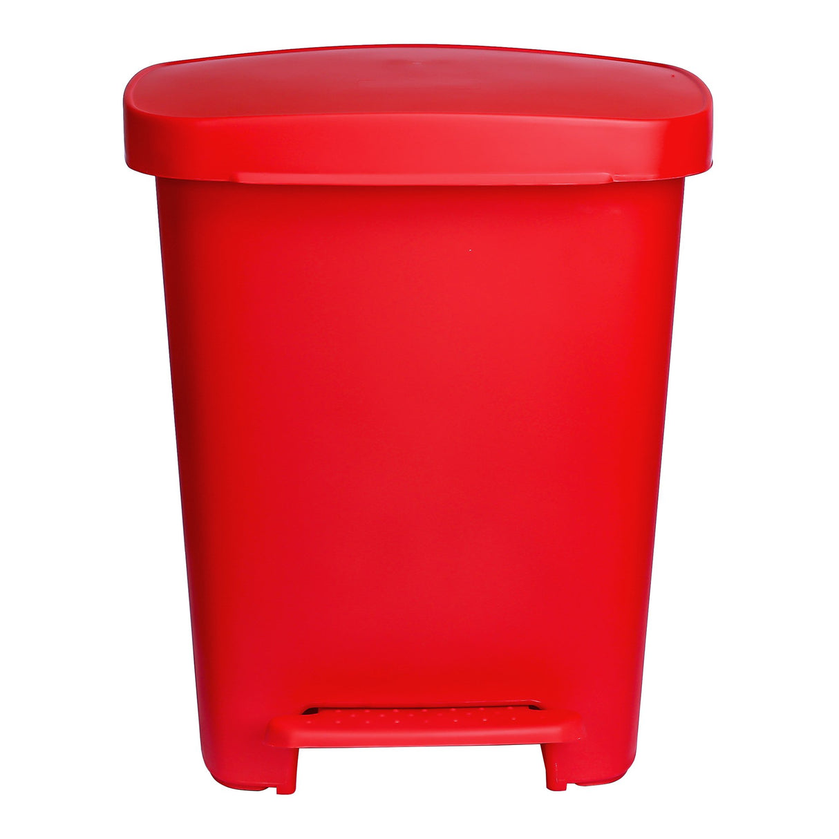 Trash Can McKesson 32 Quart / 8 gal. Red Plastic Rectangular - BeHope
