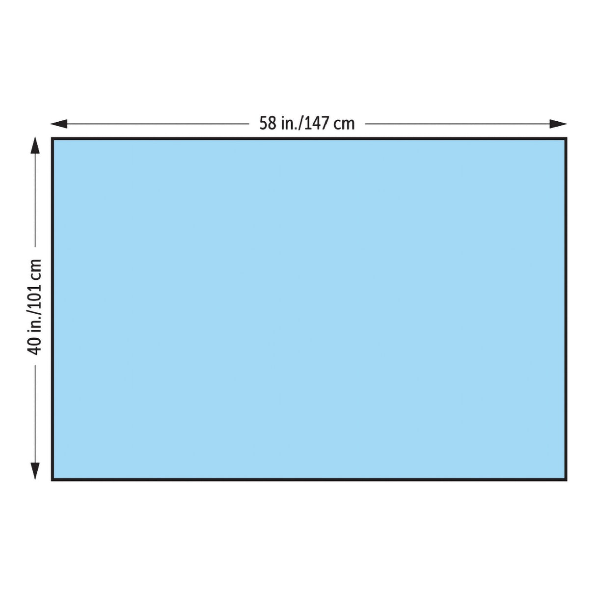 General Purpose Drape Half Drape 40 W X 58 L Inch Sterile - BeHope