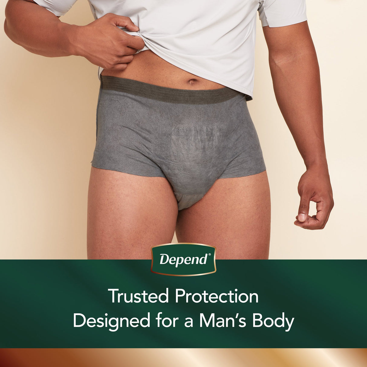 Male Adult Absorbent Underwear Depend® Real Fit® Waistband Style Large / X-Large Disposable Heavy Absorbency - BeHope