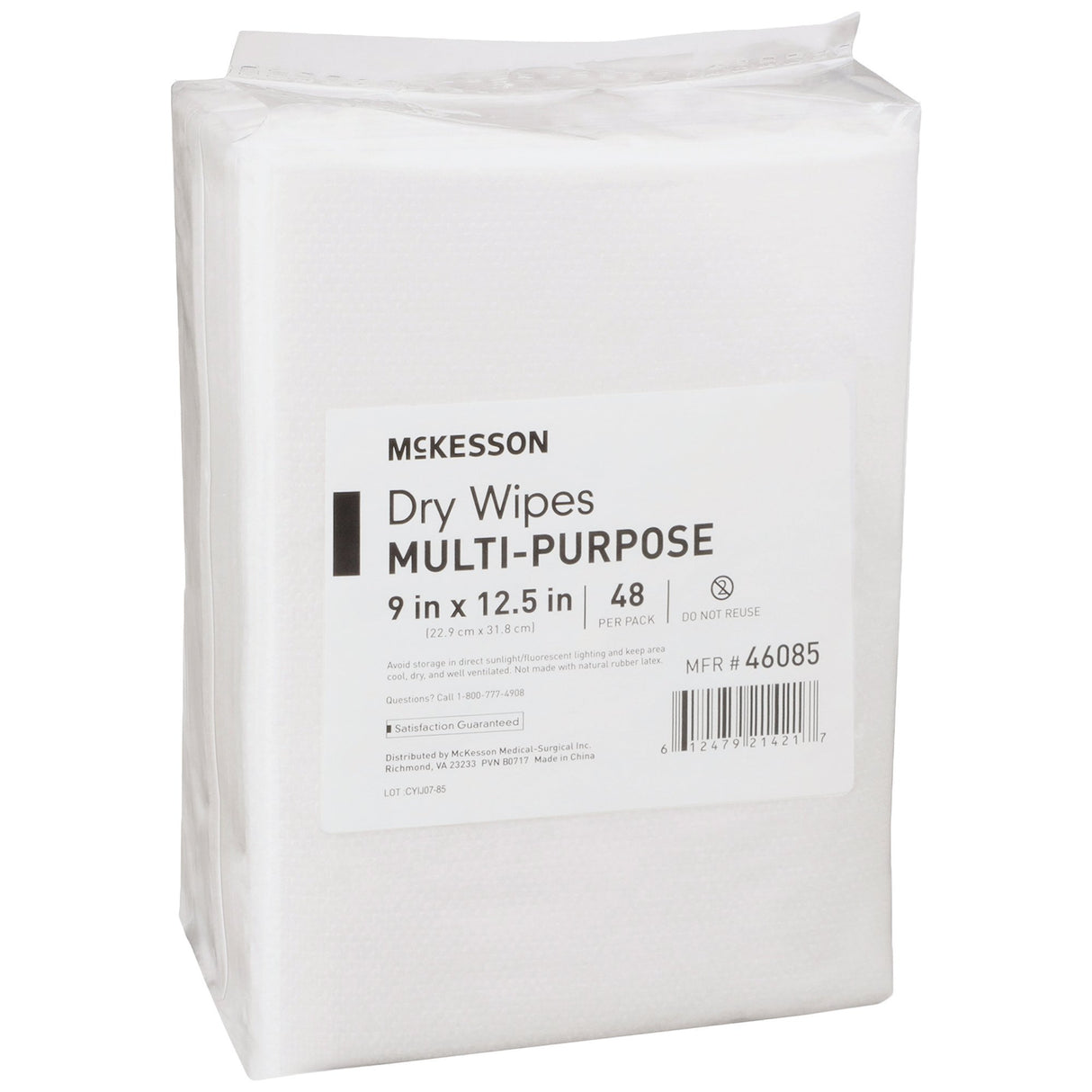 Task Wipe McKesson Medium Duty White NonSterile 9 X 12-1/2 Inch Disposable - BeHope