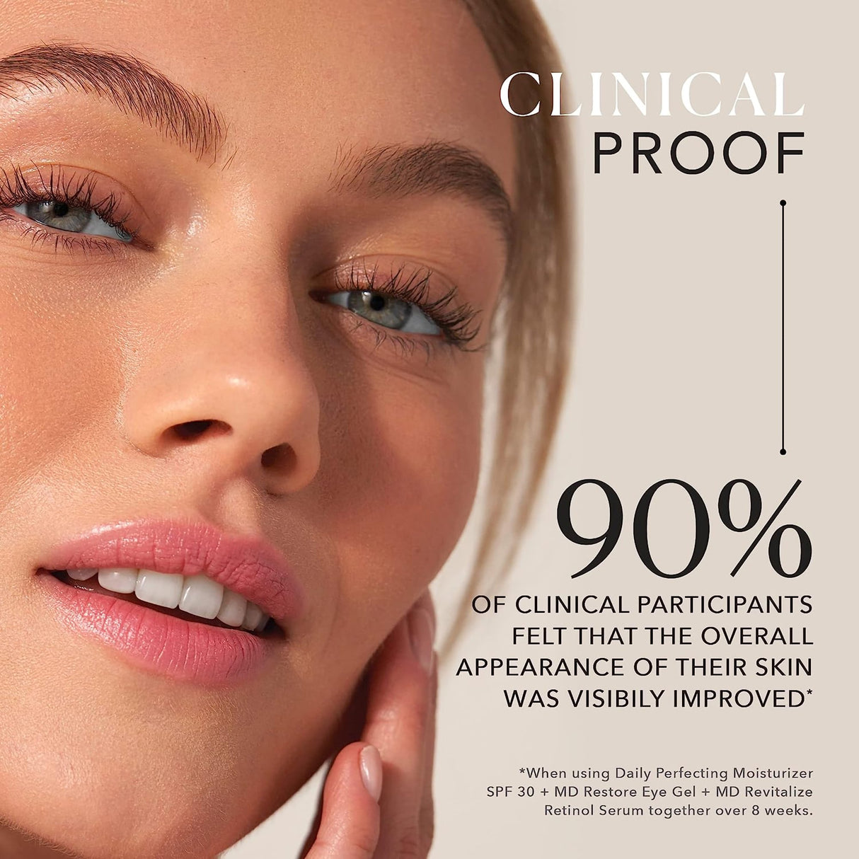 Facial Moisturizer with Sunscreen MDSolarsciences™ Daily Perfecting SPF30 1.7 oz. Pump Bottle Scented Lotion - BeHope