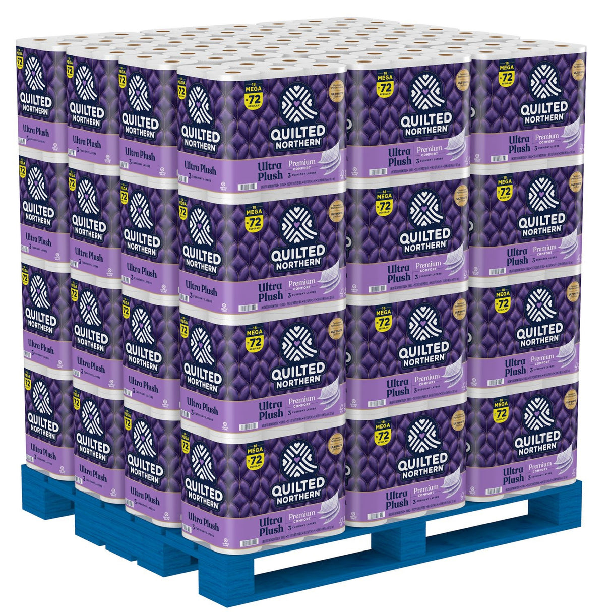 Toilet Tissue Quilted Northern White 3-Ply Jumbo Size Cored Roll 255 Sheets 3.8 X 4 Inch - BeHope