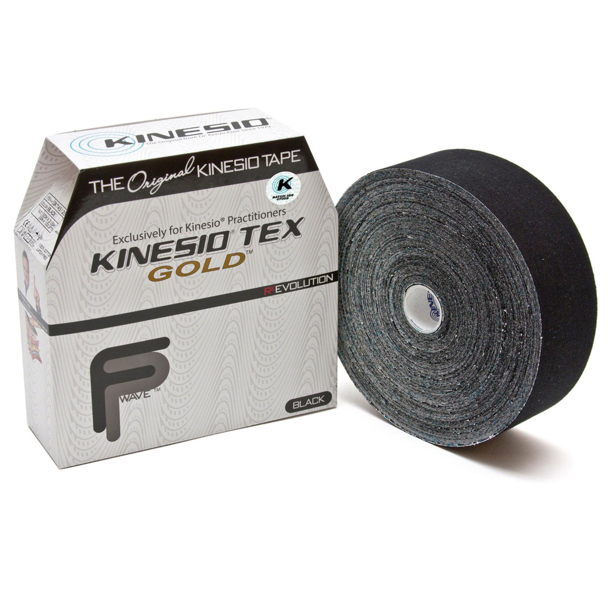 Kinesiology Tape Kinesio® Tex Gold™ FP Black 2 Inch X 34 Yard Cotton NonSterile - BeHope