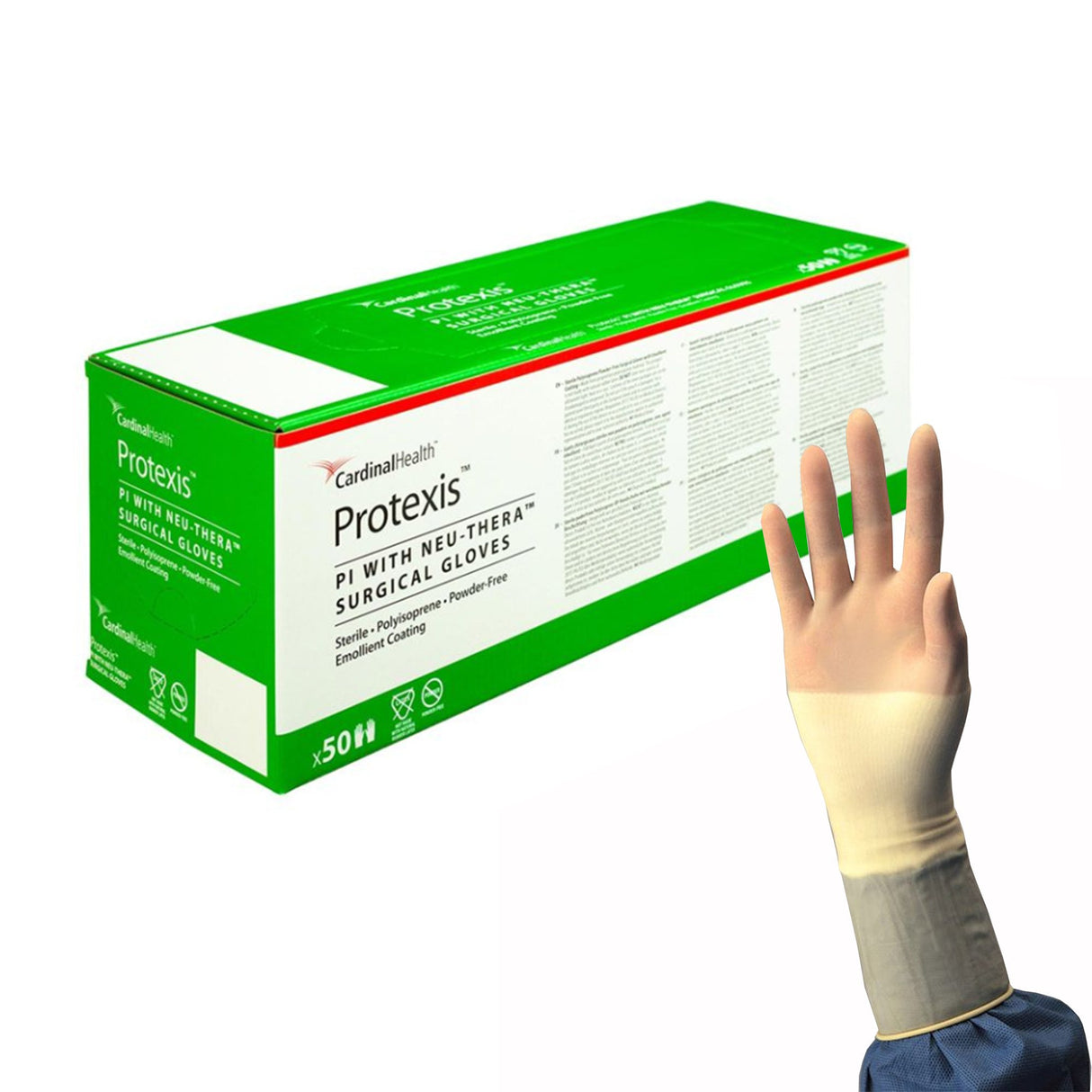 Surgical Glove Protexis™ PI with Neu-Thera® Size 6.5 Sterile Polyisoprene Standard Cuff Length Smooth Ivory Not Chemo Approved - BeHope