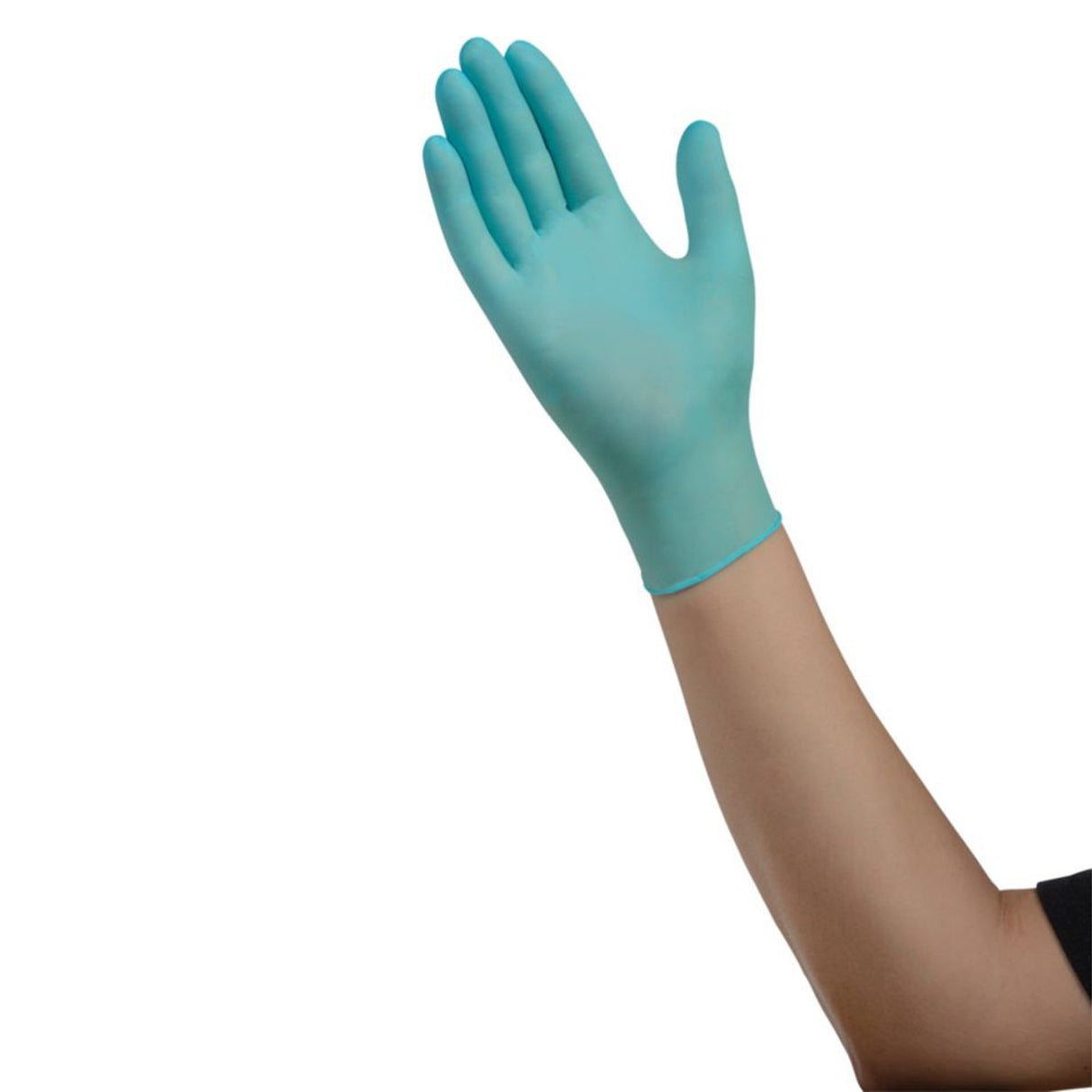 Exam Glove ESTEEM™ Stretch Small NonSterile Nitrile Standard Cuff Length Textured Fingertips Teal Chemo Tested - BeHope