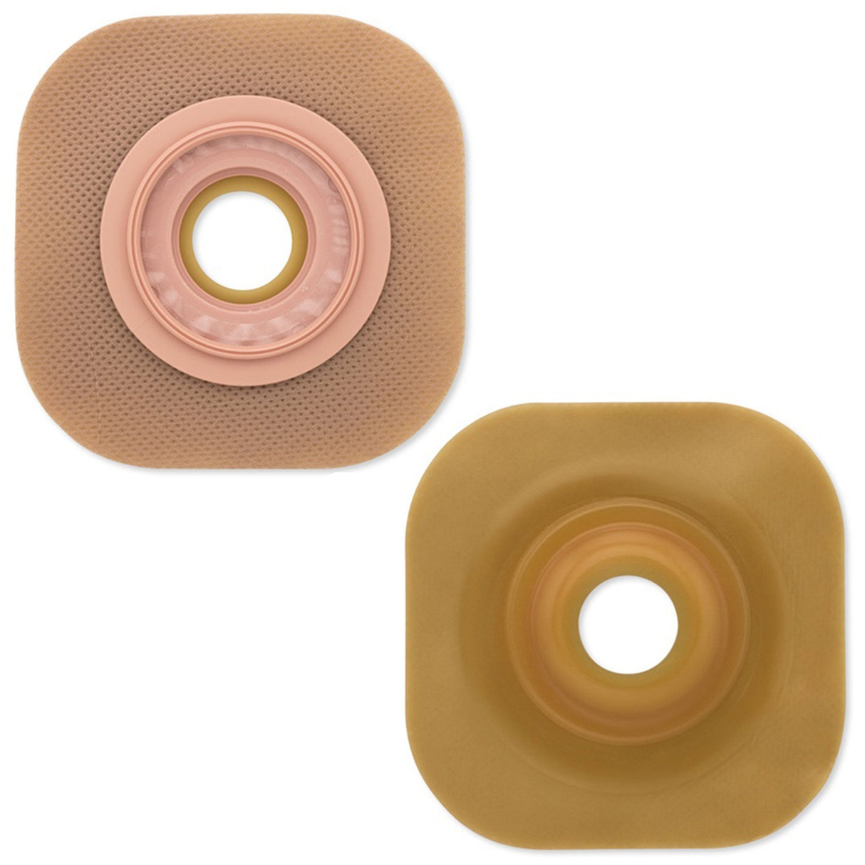 Ostomy Barrier FlexWear™ Precut, Standard Wear Adhesive Tape 57 mm Flange Red Code System Hydrocolloid 1-1/4 Inch Opening - BeHope