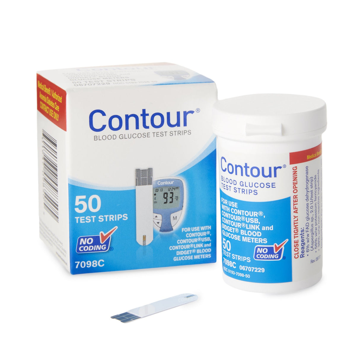 Blood Glucose Test Strips Contour® 50 Strips per Pack - BeHope