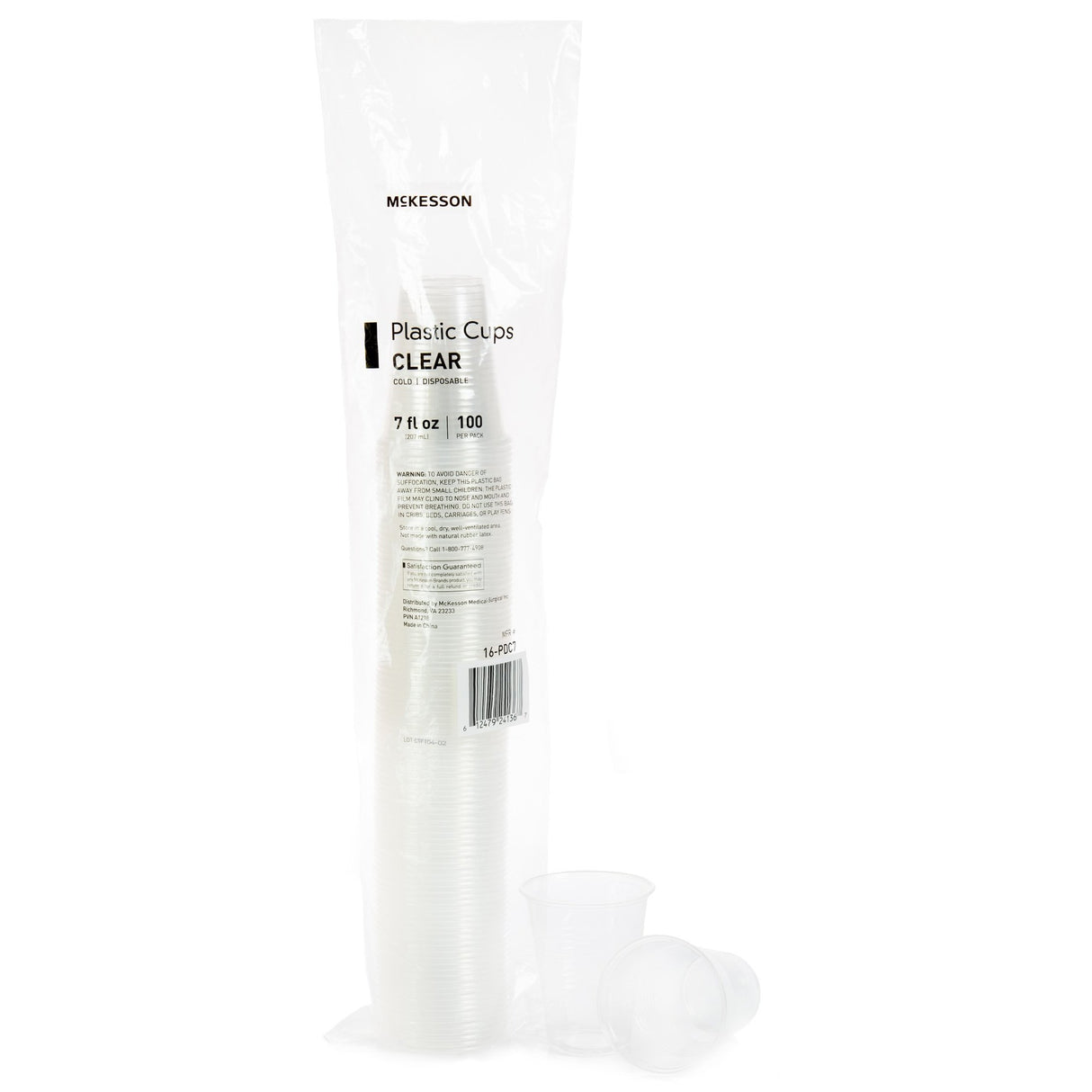 Drinking Cup McKesson 7 oz. Clear Polypropylene Disposable - BeHope