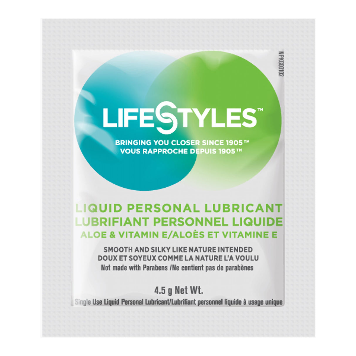 Personal Lubricant Lifestyles 4.5 Gram Individual Packet - BeHope