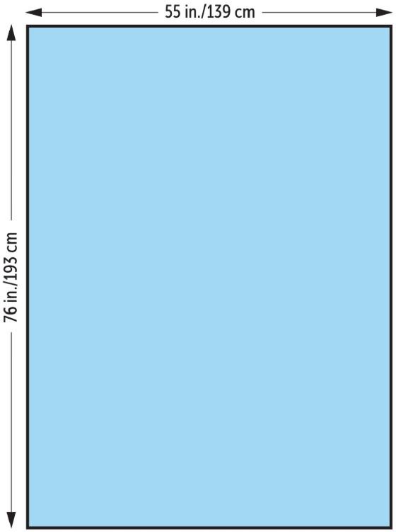 General Purpose Drape Halyard Large Drape 55 W X 76 L Inch NonSterile - BeHope