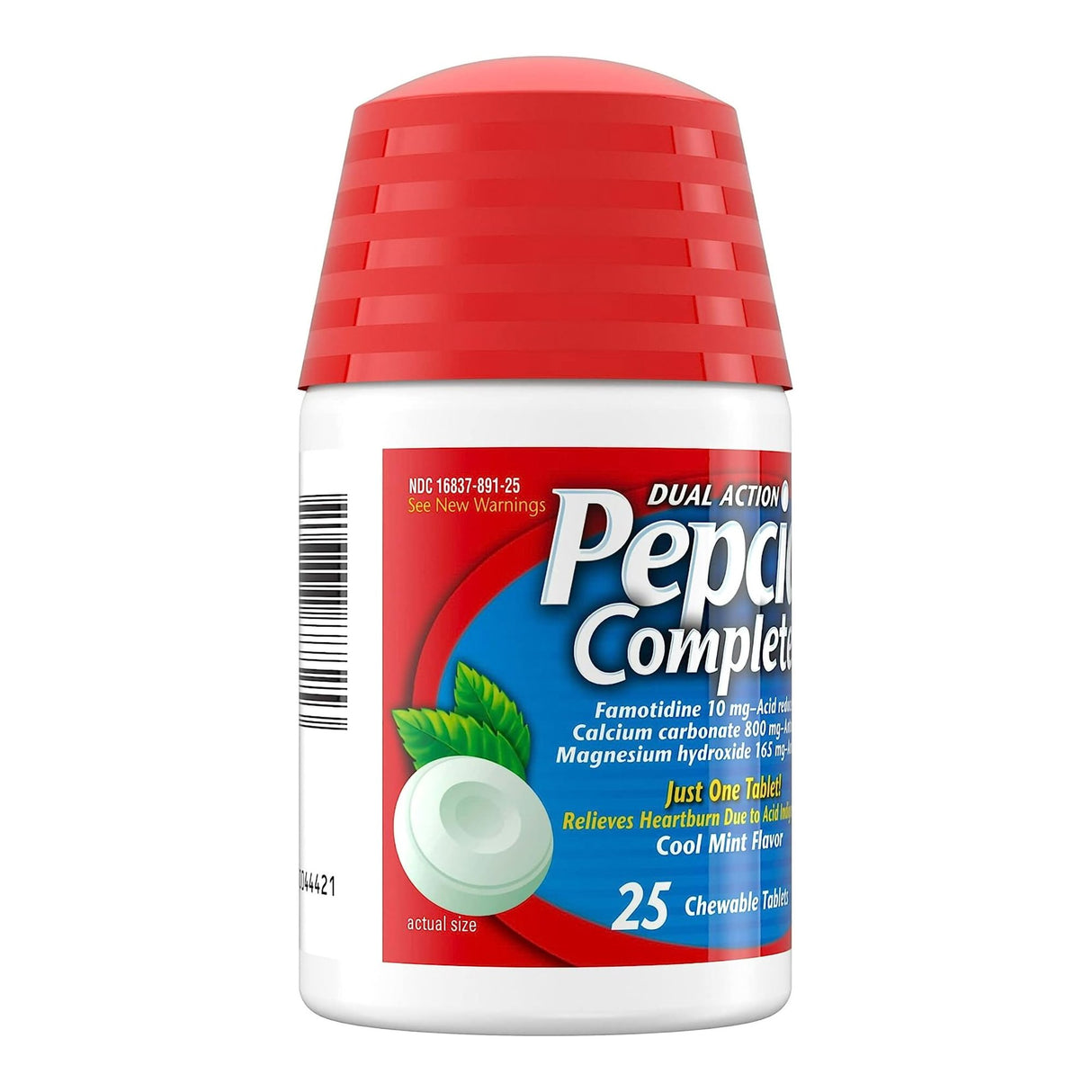 Antacid Pepcid® Complete 800 mg - 165 mg - 10 mg Strength Chewable Tablet 25 per Bottle - BeHope
