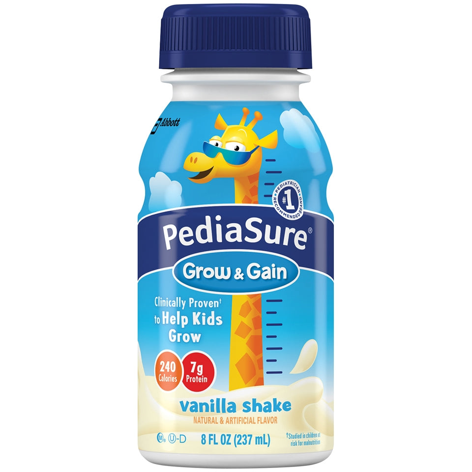 Pediatric Oral Supplement PediaSure® Grow & Gain Shake Vanilla Flavor 8 oz. Bottle Liquid Calories - BeHope