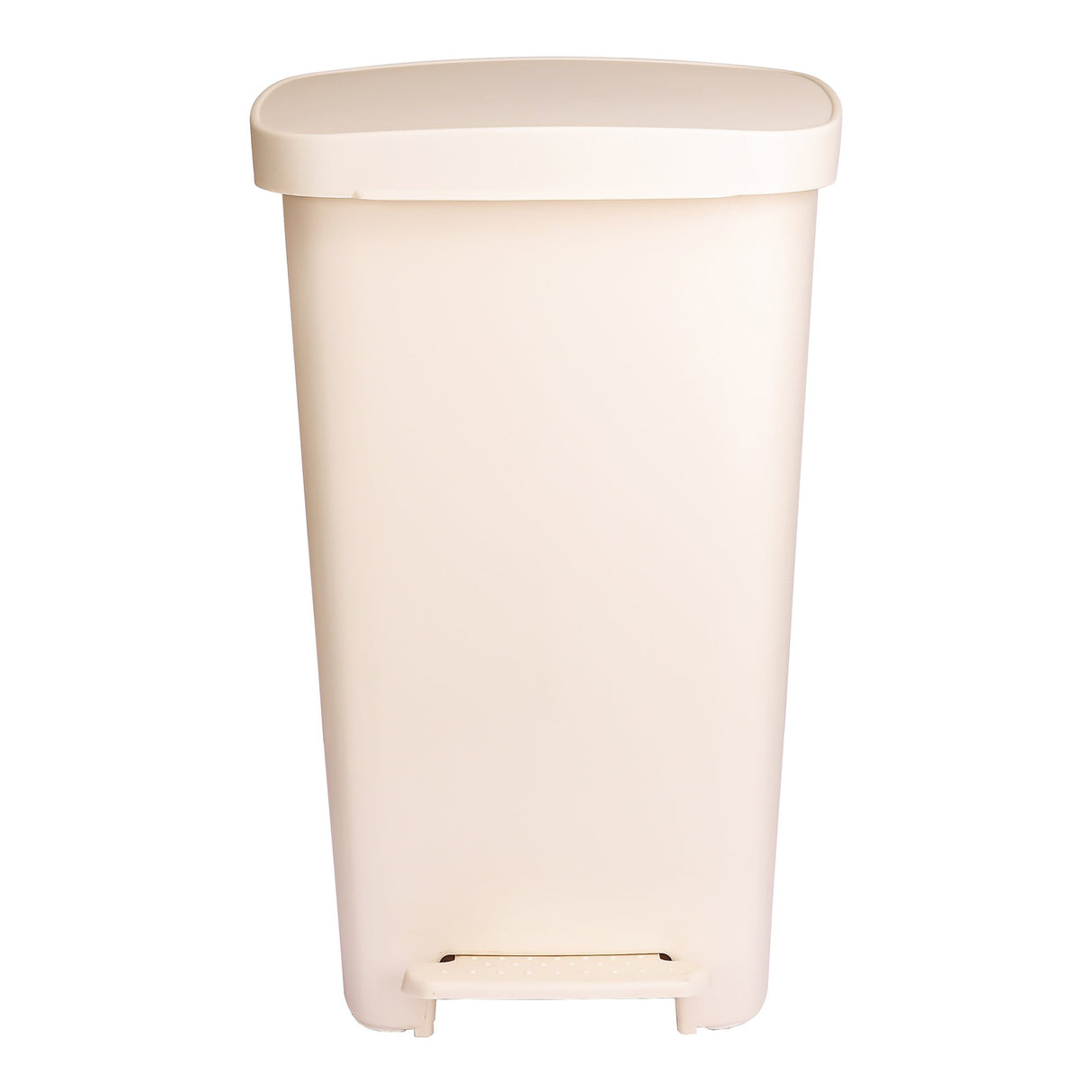 Trash Can McKesson 52 Quart / 13 gal. Beige Plastic Rectangular - BeHope