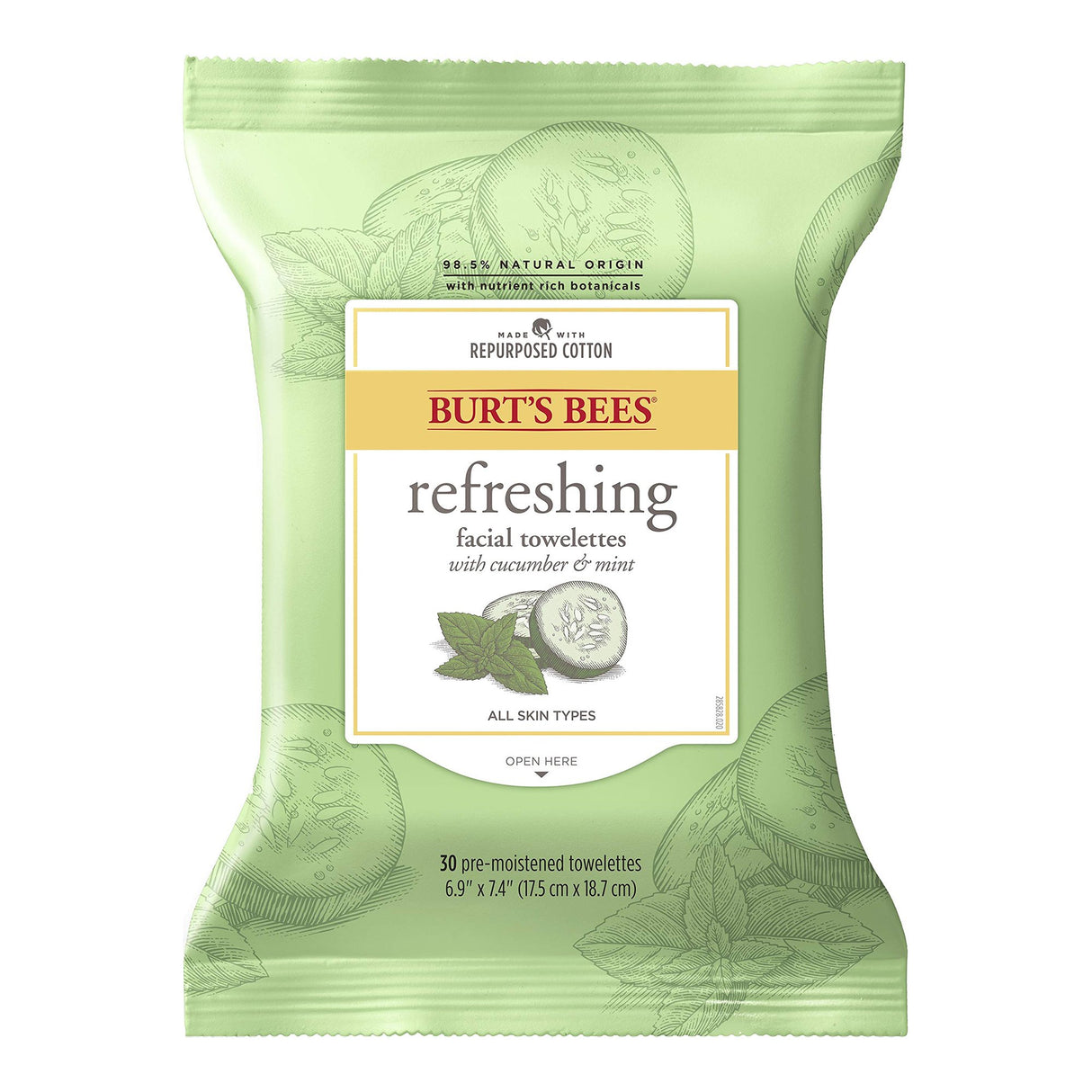 Facial Cleanser Burt's Bees® Wipe 30 per Pack Soft Pack Scented - BeHope