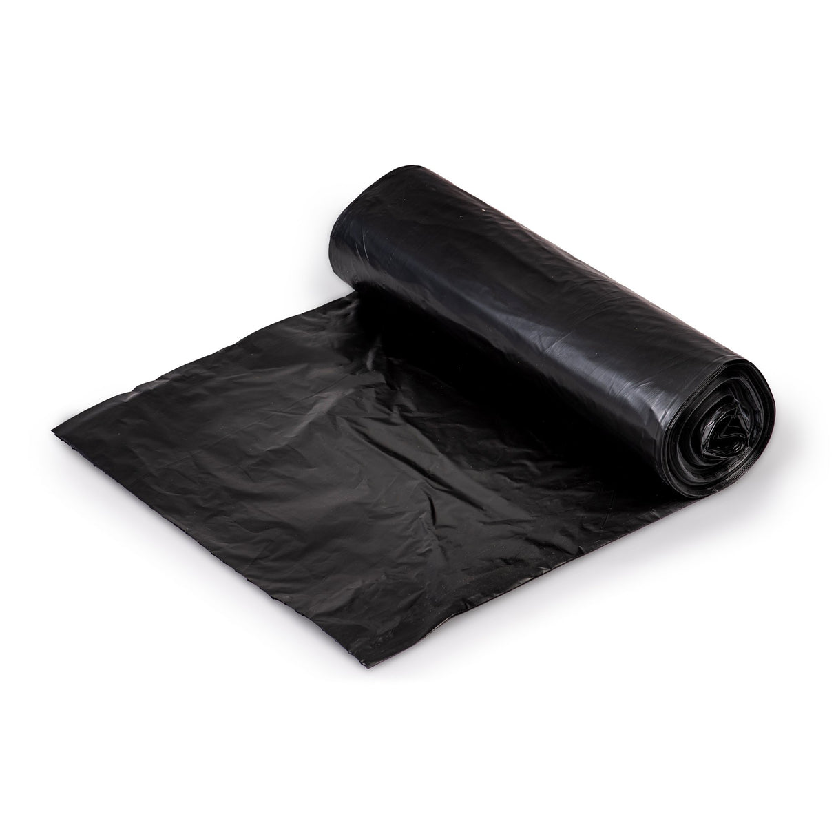 Trash Bag Colonial Bag 60 gal. Black HDPE 22 Mic. 38 X 58 Inch X-Seal Bottom Coreless Roll - BeHope