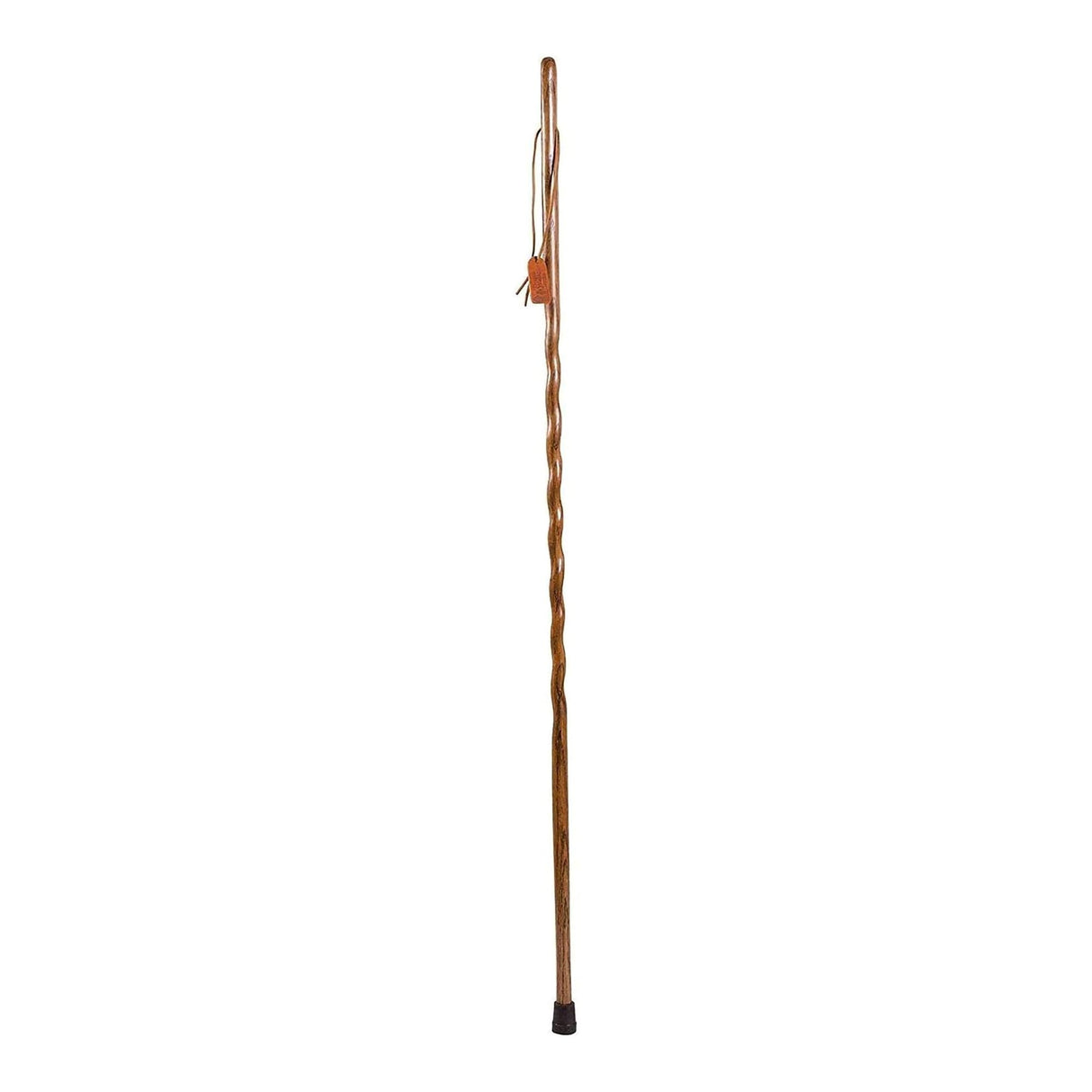 Walking Stick Brazos™ Twisted Backpacker Wood 55 Inch Height Brown Oak - BeHope