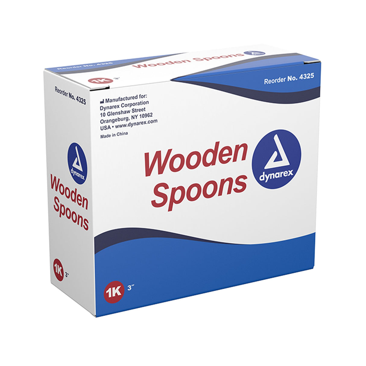 Medical Spoon Dynarex Double Ended Wood Wood - BeHope