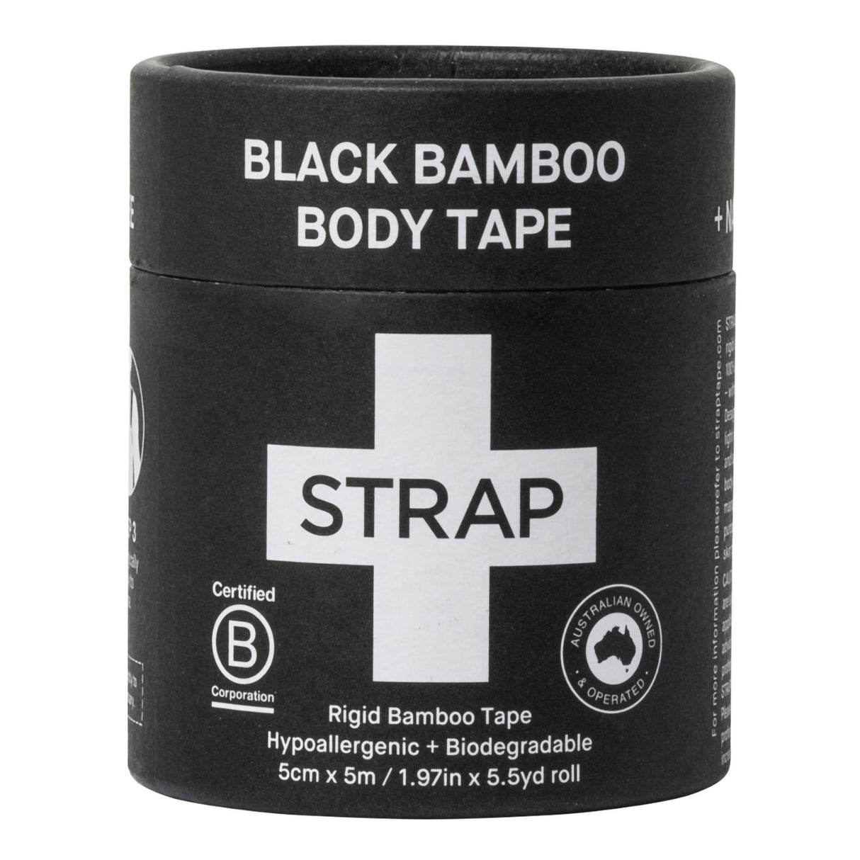 Athletic Tape Strap Black 1.97 Inch X 5-1/2 Yard Bamboo Fiber NonSterile - BeHope