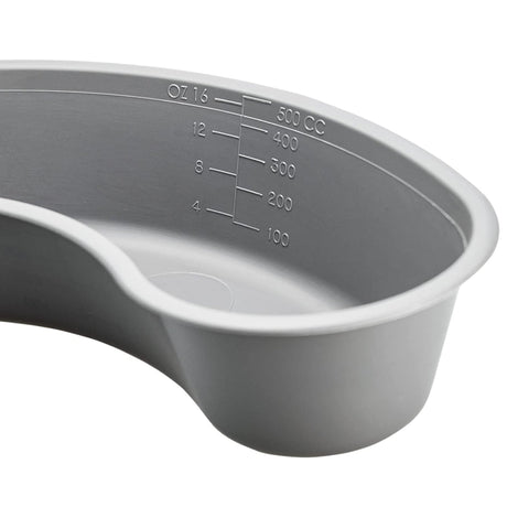Emesis Basin GMAX Gray 16 oz. Plastic Single Patient Use - BeHope